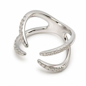 Diamant Ring, Diamantring, Brillant Ring, Brillantring, Weissgold, 750, 18K