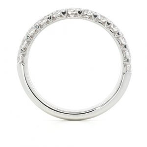 Memory Ring Halb Weissgold 18K 0,83 ct.