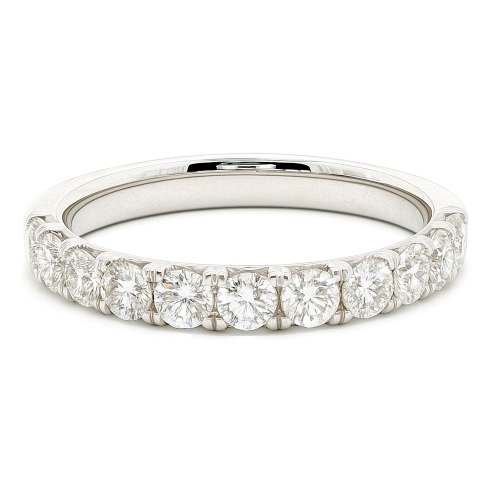 Memory Ring Halb Weissgold 18K 0,83 ct.