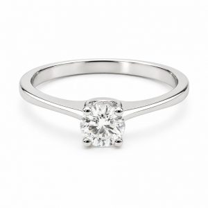 Diamant Ring, Diamantring, Solitärring, Solitär Ring, Solitaire, Weissgold, 750, 18K