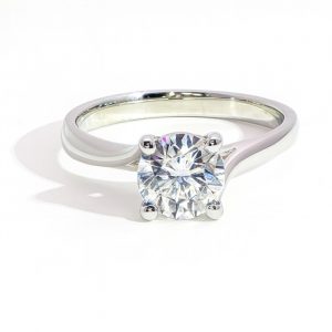 Venedig Ring Verlobung Weissgold