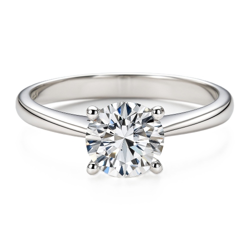 Verlobungsring München kaufen Weissgold 18K 4 Krappen Bestseller