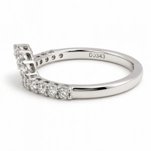 Diamant Ring, Diamantring, Vorsteckring, Weissgold, 750, 18K