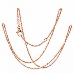 Zopfkette, Goldkette, Rosegold, Gold, 750, 18K