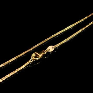Zopfkette, Goldkette, Rosegold, Gold, 750, 18K