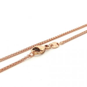 Zopfkette, Goldkette, Rosegold, Gold, 750, 18K