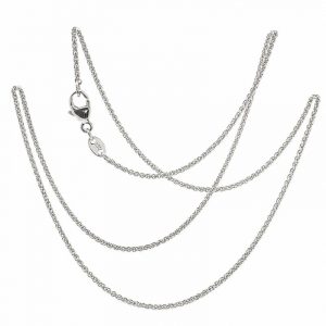 Zopfkette, Goldkette, Weissgold, Gold, 750, 18K