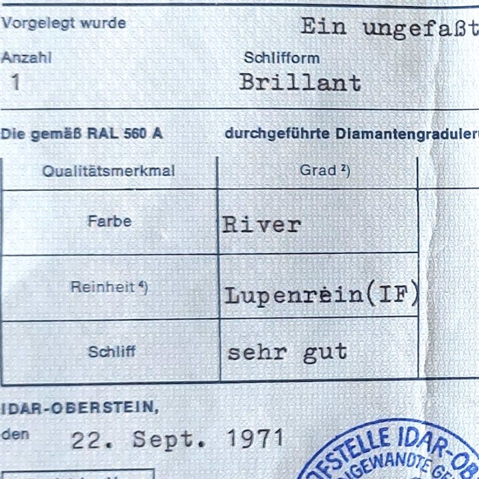 1971 Vollschliff