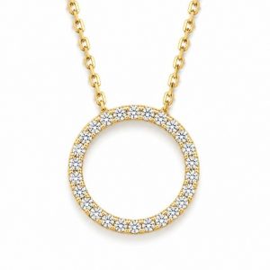 Diamant Anhänger, Diamantanhänger, Gelbgold, Gold, 750, 18K