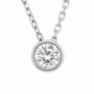 Diamant Collier, Diamantcollier, Solitär, Weissgold, Gold, 750, 18K