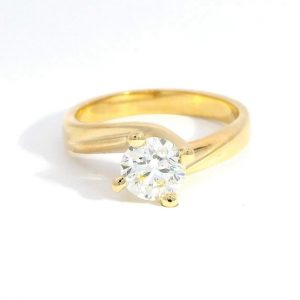 Diamantring Paris Gelbgold 18K