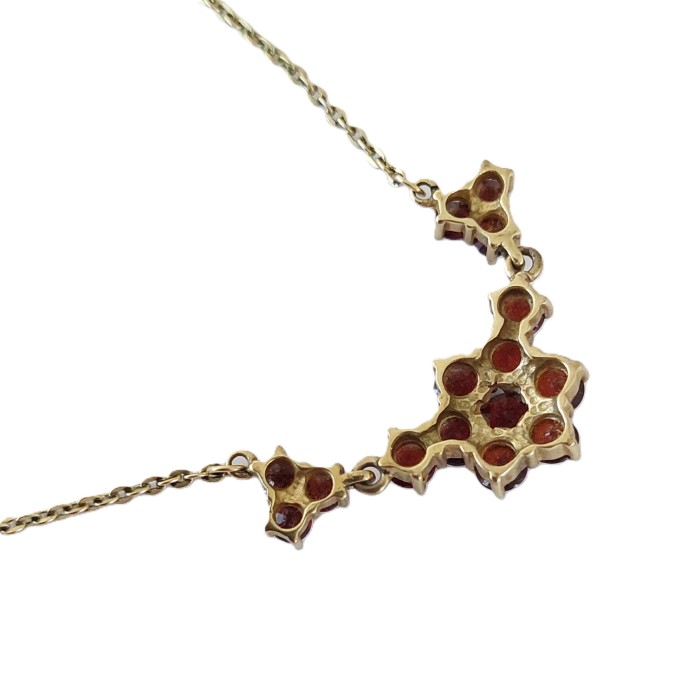 Granatschmuck Rückseite collier