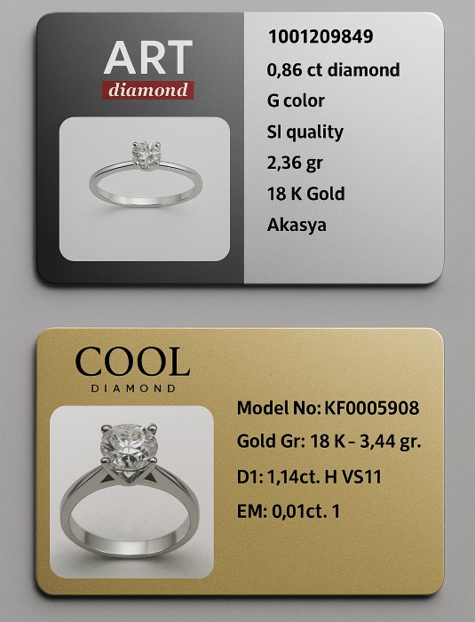 Kreditkartenformat Hauszertifikat Schmuck