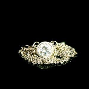 Diamant Collier Solitaire, 1,00ct., Weissgold, Brillantcollier