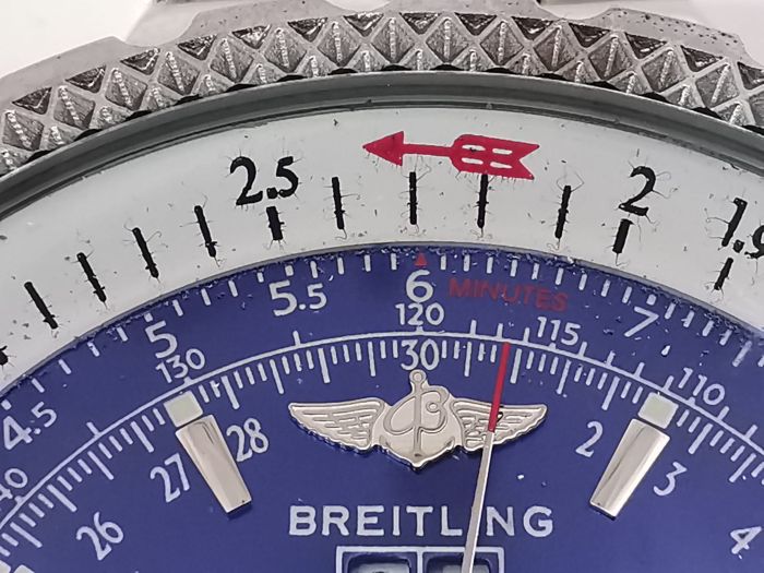 Breitling-Fake Detail schlechte Druckqualität