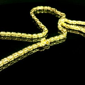 Goldkette, Königskette, 18K, 750, 90cm