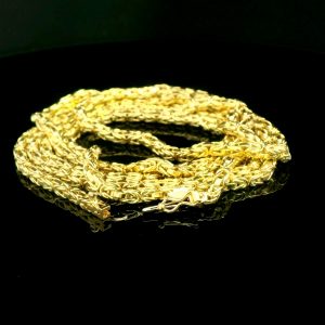 Goldkette, Königskette, 18K, 750, 90cm