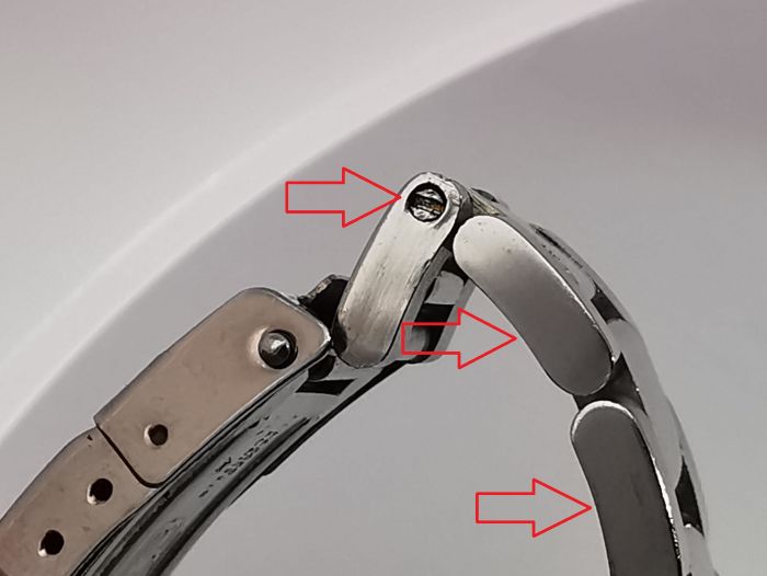 Rolex - Fake Grob gemachte Elemente klemmen