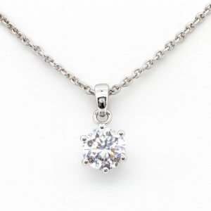 6 Krappen Diamant Anhänger Weimar Weissgold Web