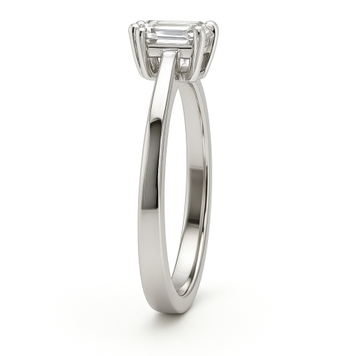 Emerald Cut Verlobungsring kaufen Stuttgart Weissgold