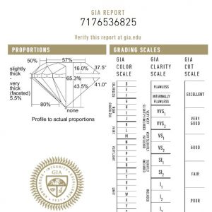 GIA Zertifikat 0,71 ct.