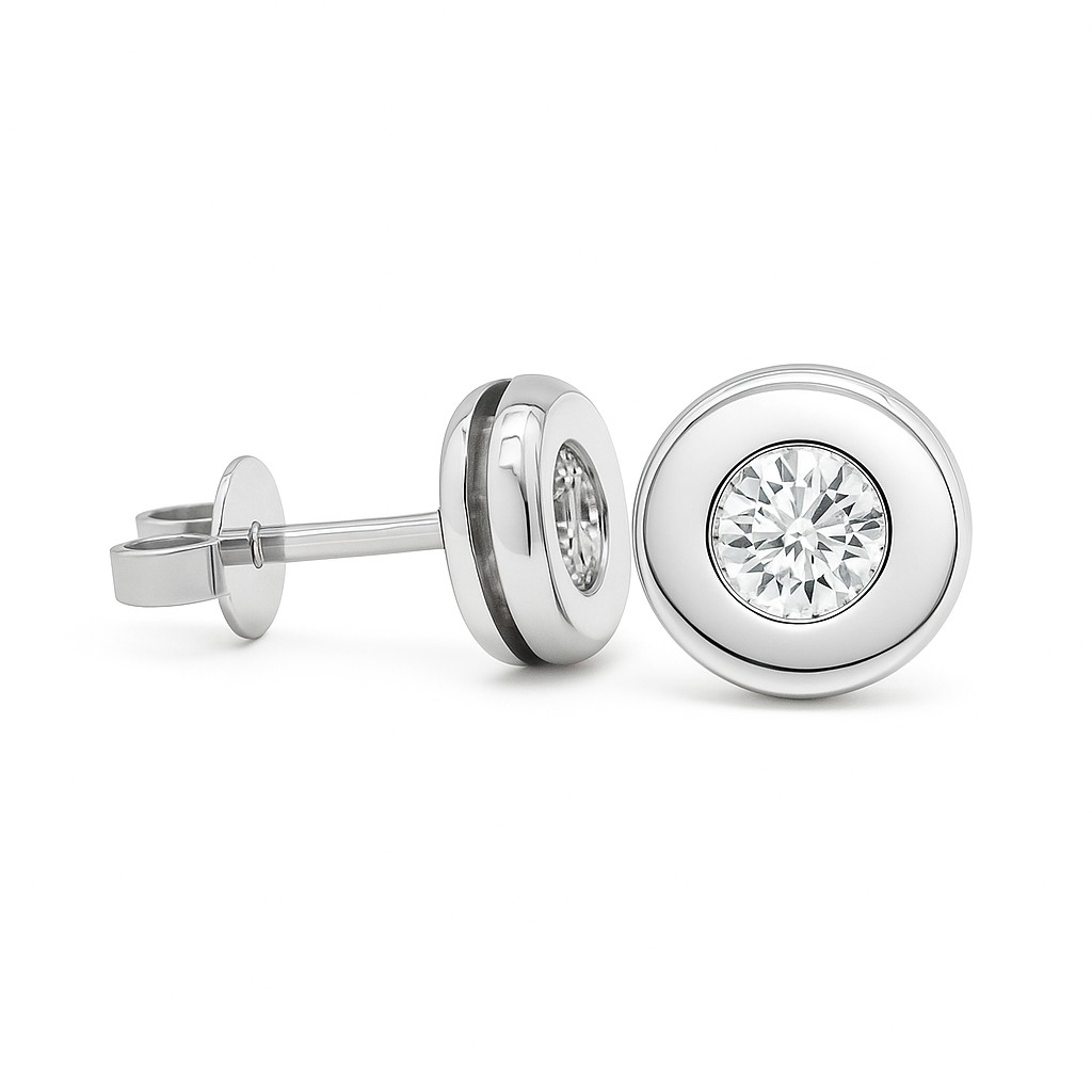 Zargen Ohrringe Weissgold Ankauf