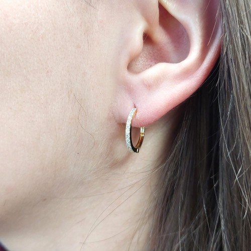 Creolen Gelbgold 0,349 ct. op24_17 Ohrringe 18K Gelbgold kaufen