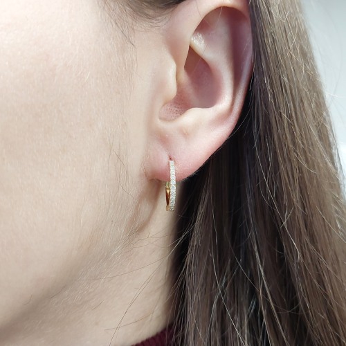 Creolen Gelbgold 0,349 ct. op24_17 Ohrringe 18K Gelbgold kaufen