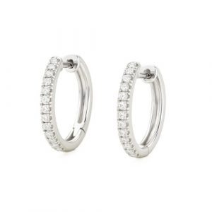 Diamant Creolen klein 21OP4_11 0,071 ct. Weissgold 18K