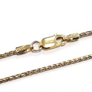 Goldkette, Zopfkette, Gelbgold, 585, 14K,