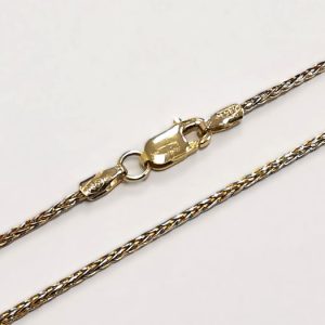 Goldkette, Zopfkette, Gelbgold, 585, 14K,