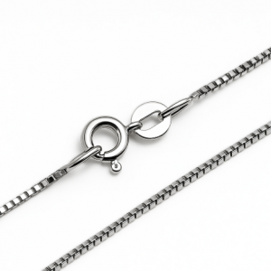 Goldkette, Venezianerkette, Weissgold, 750, 18K