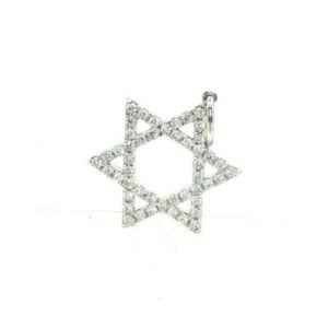 Diamant, Anhänger, Davidstern, WG, 18K,