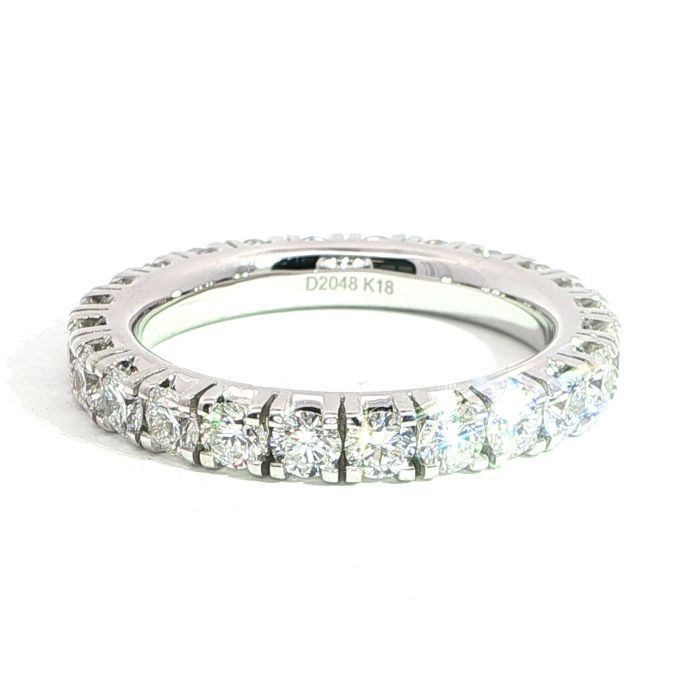 Memoryring, Diamantring, WG, 750, 18K, 3 ct.