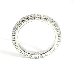 Memoryring, Diamantring, WG, 750, 18K, synth. 2,0 ct.,