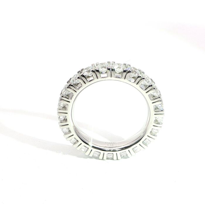 Memoryring, Diamantring, WG, 750, 18K, 3 ct.
