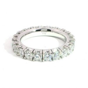 Memoryring, Diamantring, WG, 750, 18K, 3 ct.