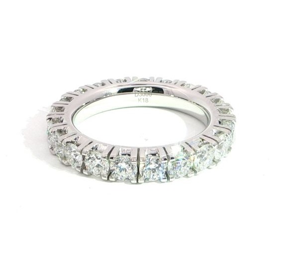 Memoryring, Diamantring, WG, 750, 18K, 3 ct.