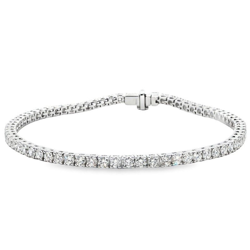 Tennis Armband 4 ct. Weissgold 18K