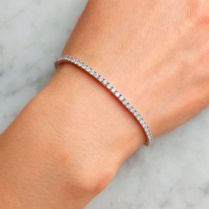 Tennis Armband 4 ct. Weissgold 18K_web7