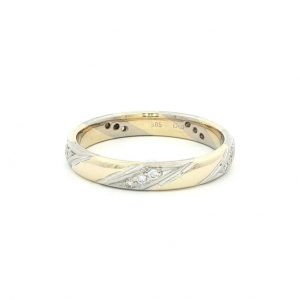Diamant, Ring, Gelbgold, Weissgold, Gold, 585, 14K