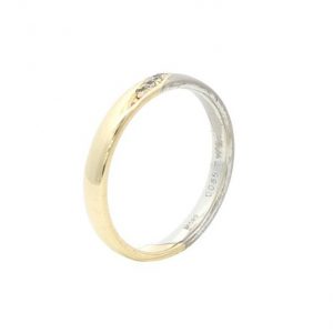 Diamant, Ring, Gelbgold, Weissgold, Gold, 585, 14K