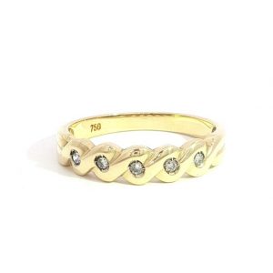 Diamant, Brillant, Ring, Gelbgold, Gold, 750, 18K