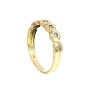 Diamant, Brillant, Ring, Gelbgold, Gold, 750, 18K