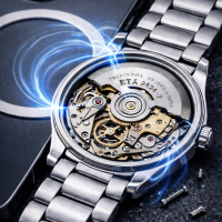 Mechanische Uhr magnetisiert, Magnetfeld