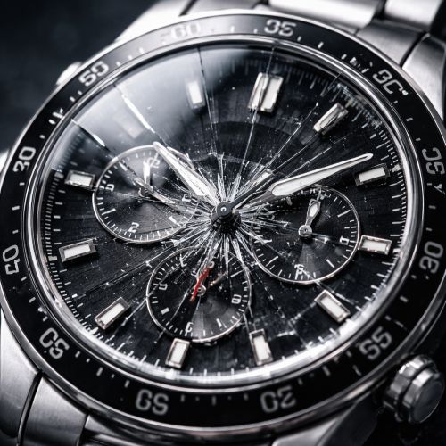 Glasschaden Uhr schwer