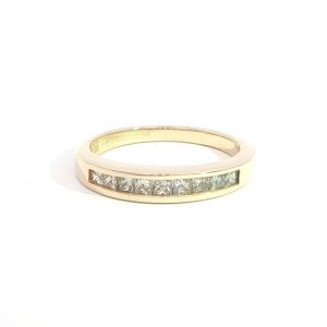 Diamant, Ring, Memory, Princess, Gelbgold, Gold, 14K, 585