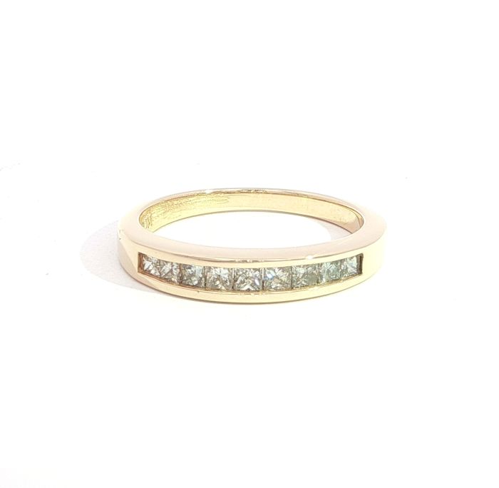Diamant, Ring, Memory, Princess, Gelbgold, Gold, 14K, 585