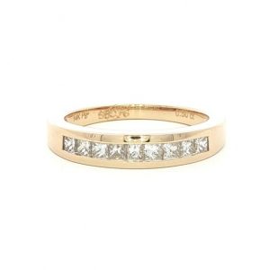 Diamant, Ring, Memory, Princess, Gelbgold, Gold, 14K, 585