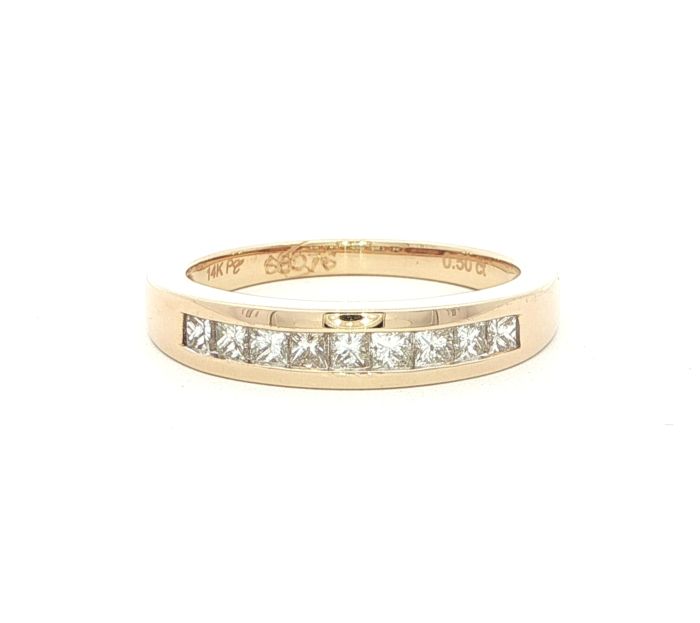 Diamant, Ring, Memory, Princess, Gelbgold, Gold, 14K, 585